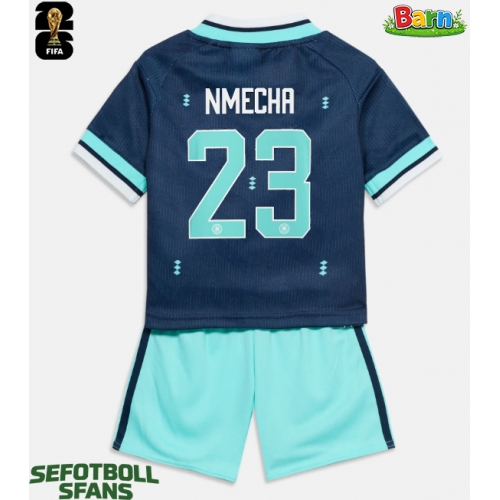 Tyskland Felix Nmecha #23 Bortaställ Barn VM 2026 Kortärmad (+ Korta byxor)